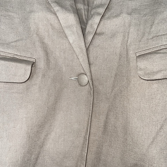 A & F Linen-Blend Blazer in Light Brown - XSMALL - Picture 6 of 6